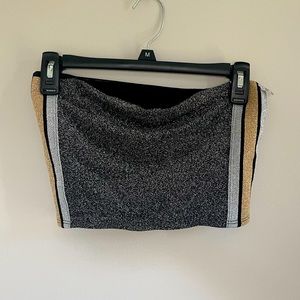 Victoria's Secret PINK Sparkle Bandeau Crop Top XS